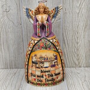Jim Shore Heartwood Creek A Prayer for Thankfulness Dinner Blessing Ange 4005280